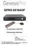 GPRO 6516ADF. 16 csatornás H.264 DVR. Felhasználói kézikönyv. ver. 1.0