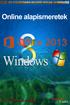 Online alapismeretek Windows 7 Office 2013