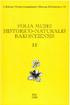 FOLIA MUSEI HISTORICO-NATUÎRALIS BAKONYIENSIS 18-1999 (2001)