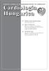SCIENTIFIC JOURNAL OF THE HUNGARIAN SOCIETY OF CARDIOLOGY