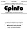 14. évfolyam 1. KÜLÖNSZÁM 2007. január 25. ORSZÁGOS EPIDEMIOLÓGIAI KÖZPONT. Epinfo AZ ORSZÁGOS EPIDEMIOLÓGIAI KÖZPONT MÓDSZERTANI LEVELE