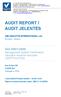 AUDIT REPORT / AUDIT JELENTÉS