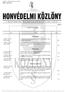 TARTALOM A HONVÉDELMI MINISZTÉRIUM HIVATALOS LAPJA. CXXXV. ÉVFOLYAM 6. SZÁM 2008. március 25. 1050 Ft. Jogszabályok