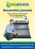 Beszerelési javaslat