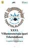 XXVI. Villamosenergia-ipari Teketalálkozó Versenykiírás és előzetes program