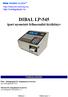 DIBAL LP-545. ipari nyomtató felhasználói kézikönyv FORGALMAZÓK. Pécsi Mérlegstúdió Kft. (forgalmazás és szerviz)