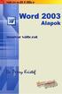 Dr. Pétery Kristóf: Word 2003 magyar nyelvű változat