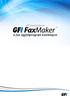 GFI Product Manual. A fax ügyfélprogram kézikönyve