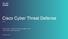 Cisco Cyber Threat Defense