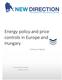 Energy policy and price controls in Europe and Hungary