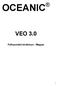 OCEANIC VEO 3.0. Felhasználói kézikönyv - Magyar
