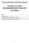 Vámosszabadi Községi Önkormányzat. Segédletek, javaslatok Kommunikációs Operatív terveihez