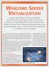 Virtualization. Avirtualizáció már közel 30 éve jelen van a mainframe-rendszereken, azonban csak