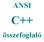 ANSI C++ összefoglaló