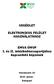 SEGÉDLET ELEKTRONIKUS FELÜLET HASZNÁLATÁHOZ. EMVA ÚMVP I. és II. intézkedéscsoportjához kapcsolódó képzések