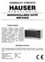 HASZNÁLATI ÚTMUTATÓ HAUSER MIKROHULLÁMÚ SÜTÔ MW-920G. Minôségi tanúsítvány