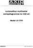 Automatikus multiméter oszlopdiagrammal és USB-vel. Model AX-594