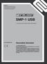 SMP-1 USB. Használati útmutató. professzionális dupla SD kártya/usb lejátszó. www.reloopdj.com