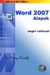 Word 2007 angol nyelvű változat