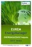 EUREM EnergyManager. ENERGIAGAZDÁSZ képzés 2013. tavasz. EUREM IV. kurzus