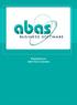 Kézikönyv ABAS-TOOLS használata