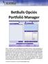 BetBulls Opciós Portfolió Manager