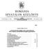 ROMÁNIA HIVATALOS KÖZLÖNYE A MONITORUL OFICIAL AL ROMÂNIEI KIVONATOS FORDÍTÁSA
