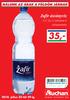 Zafír ásványvíz. 1,5 l, 23,-/l, szénsavas és szénsavmentes 35,- 2010. július 23-tól 29-ig www.auchan.hu