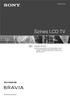 Színes LCD TV KLV-V26A10E. Kezelési útmutató 2-630-048-11(1)