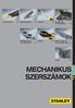 MECHANIKUS SZERSZÁMOK. Csavarhúzók 157 Behajtóhegyek 171. Racsnik 182. Dugókulcs és tartozékok 192. Fogók 232. Csípő fogók és Lemezvágó ollók 241