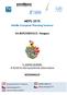 MEPS 2015. 1. számú projekt: A fürdő és környezetének áttervezése BESZÁMOLÓ. Middle European Planning Seminar. HAJDÚSZOBOSZLÓ, Hungary