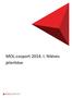 MOL-csoport 2014. I. féléves jelentése