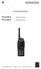 Termékismertet TK-2180 E TK-3180 E. VHF FM adóvev. UHF FM adóvev