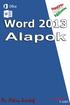 Word 2013 magyar nyelvű változat