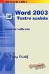 Dr. Pétery Kristóf: Word 2003 magyar nyelvű változat