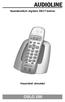 Vezetéknélküli digitális DECT telefon. Használati útmutató OSLO 200