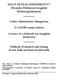 MAGYAR ÉLELMISZERKÖNYV Hivatalos Élelmiszervizsgálati Módszergyűjtemény. Codex Alimentarius Hungaricus. 3-1-91/180 számú előírás