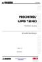 UPS 1240. Kezelői kézikönyv. Szünetmentes tápegység. Verzió: 5.0 2014.02.07. Procontrol. PROCONTROL ELECTRONICS LTD www.procontrol.