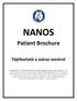 NANOS. Patient Brochure. Tájékoztató a száraz szemrol