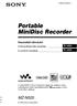 Portable MiniDisc Recorder