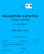 VÁLASZTÁS KUTATÁS. II. hullám EP-2009 A VÁLTOZAT. 2009. április - június. A válaszadás önkéntes! Kérdező aláírása: kérdezői igazolványszám