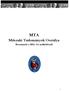 MTA. Műszaki Tudományok Osztálya. Beszámoló a 2011. évi működésről