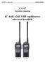 IC-A6E/A24E VHF repülősávos adó-vevő készülék