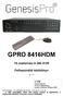 GPRO 8416HDM. 16 csatornás H.264 DVR. Felhasználói kézikönyv. ver.: 1.0