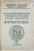 A MAGYAR KÉPZŐMÜVÉSZNŐK EGYESÜLETE NYOLCADIK RENDES TÁRLATÁNAK K A T A L O G U S-A 1916 MÁRCIUS.