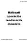 OKJ: 166/2.1/1168-06. Hálózati operációs rendszerek elmélete