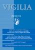 75. évfolyam VIGILIA Augusztus