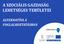 A SZOCIÁLIS GAZDASÁG LEHETSÉGES TERÜLETEI ALTERNATÍVA A FOGLALKOZTATÁSBAN