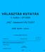 VÁLASZTÁS KUTATÁS. II. hullám EP-2009. 2009. április - június. A válaszadás önkéntes! Kérdező aláírása: kérdezői igazolványszám KÉRDEZÉS KEZDETE: