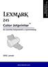 Az üzembe helyezéstől. a nyomtatásig. Z45 Color Jetprinter. Az üzembe helyezéstől a nyomtatásig. 2002. január. www.lexmark.com